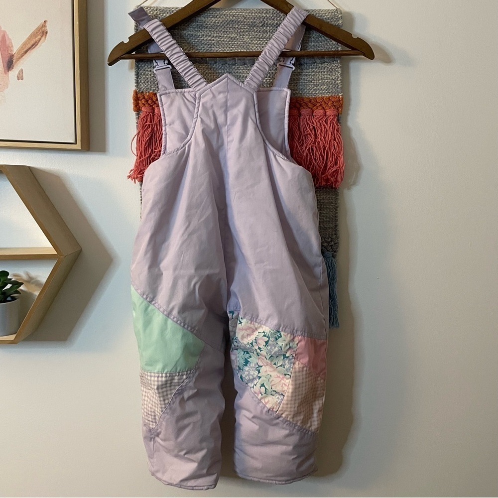 Kids Pastel Overalls Retro Vintage size 3T - Picture 3 of 3